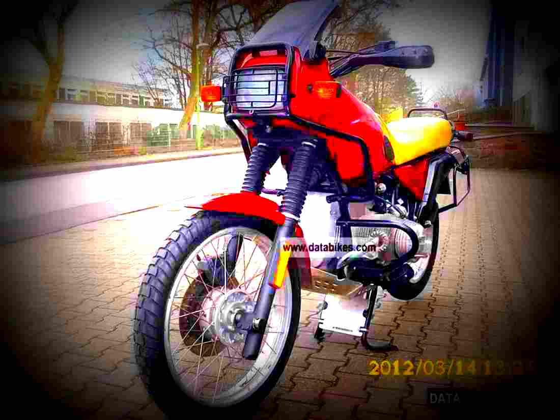 BMW R 80 GS 1993 3 motorbike A4 Photo Print