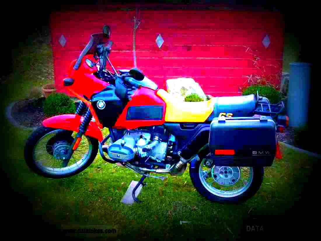 BMW R 80 GS 1993 5 motorbike A4 Photo Print