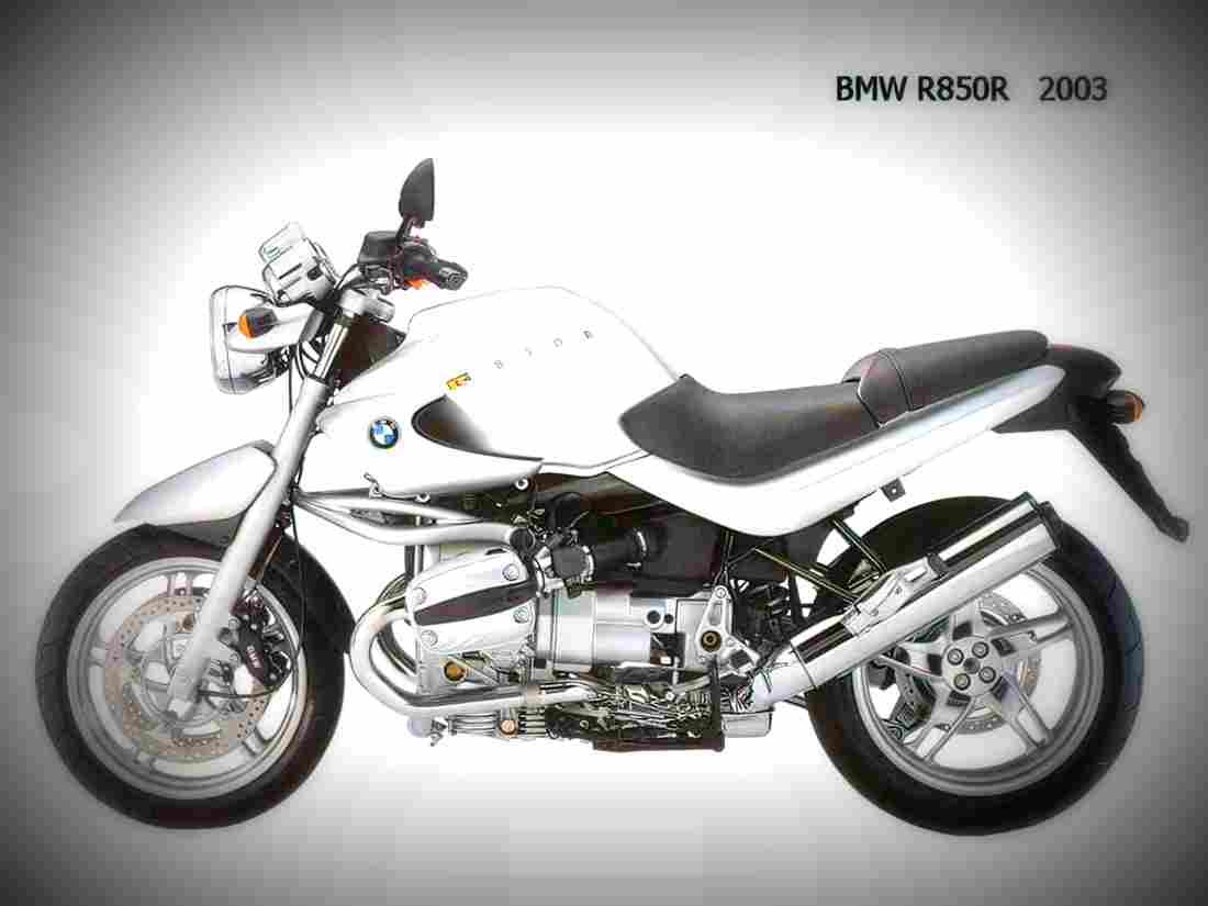 BMW R 850 R 2002 3 motorbike A4 Photo Print