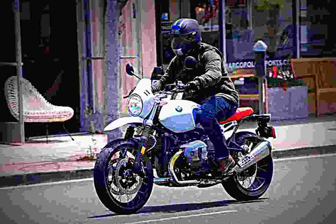 BMW R nineT 2018 2 motorbike A4 Photo Print