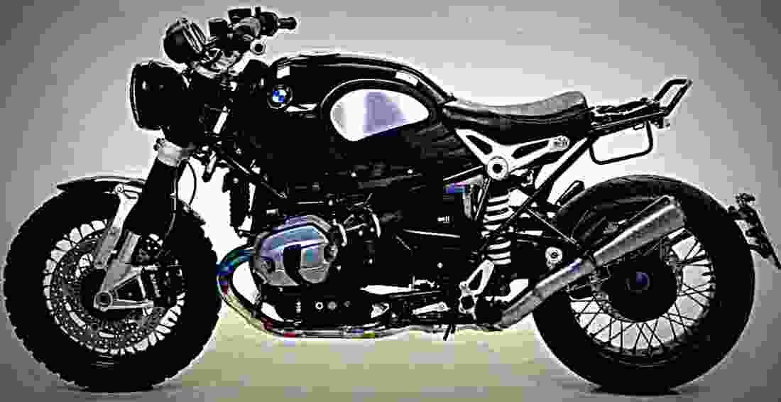 BMW R nineT 2018 3 motorbike A4 Photo Print