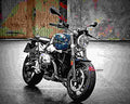 BMW R nineT Pure 2017 4 motorbike A4 Photo Print