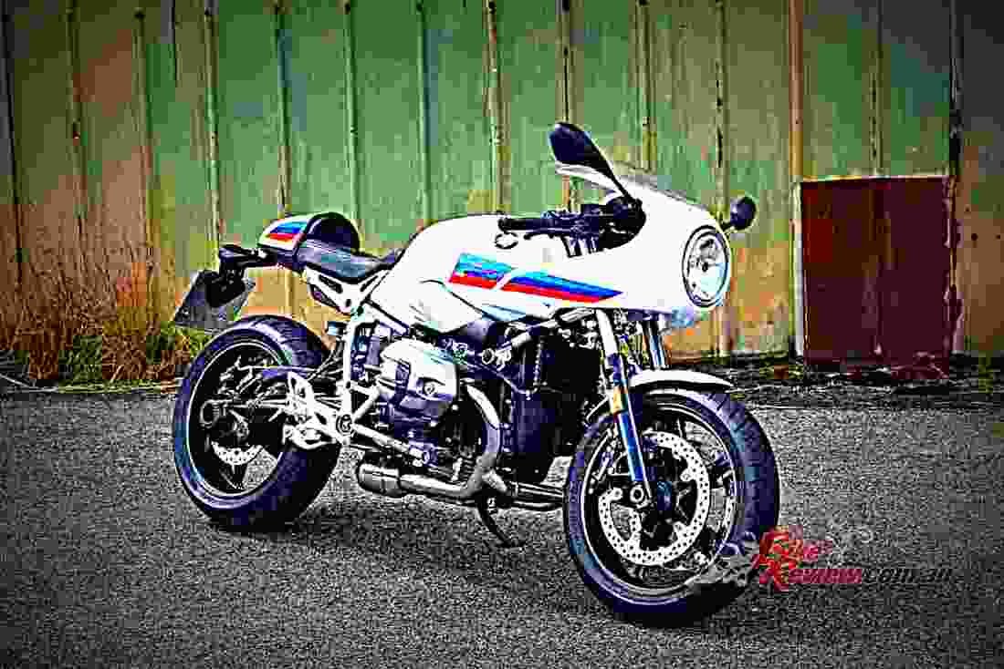 BMW R nineT Racer 2017 3 motorbike A4 Photo Print