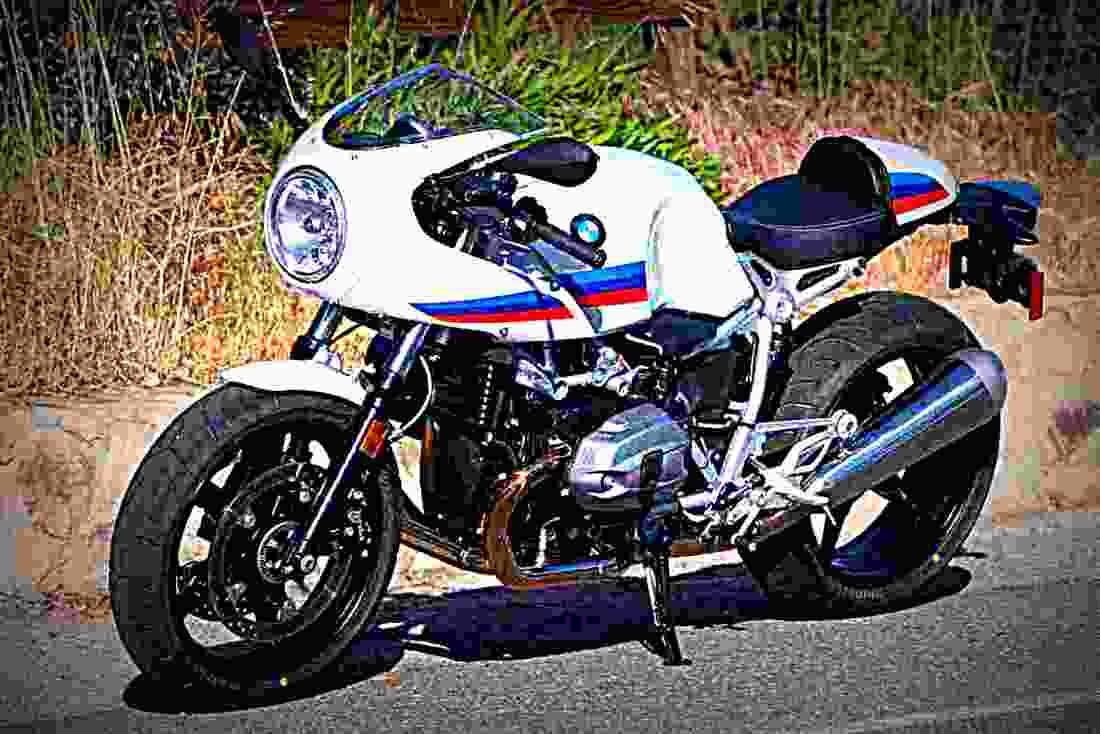 BMW R nineT Racer 2017 4 motorbike A4 Photo Print