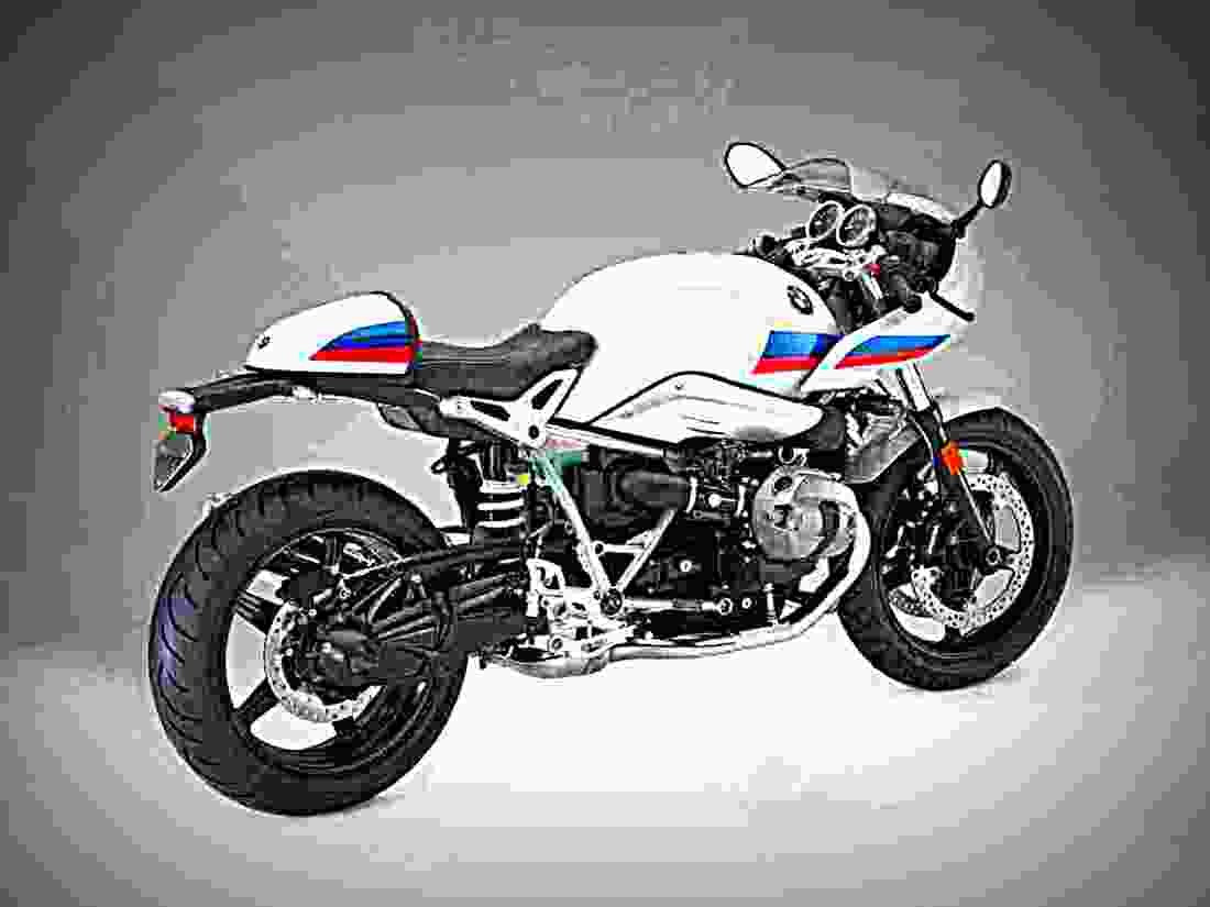 BMW R nineT Racer 2018 4 motorbike A4 Photo Print