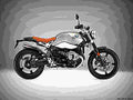 BMW R nineT Scrambler 2017 4 motorbike A4 Photo Print