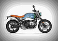 BMW R nineT Scrambler 2019 2 motorbike A4 Photo Print