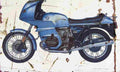 BMW R100RS 1977 Aged Vintage A4 Photo Print