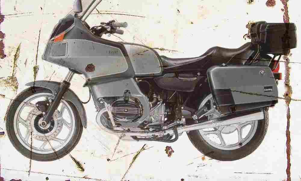 BMW R100RT Classic 1995 Aged Vintage A4 Photo Print