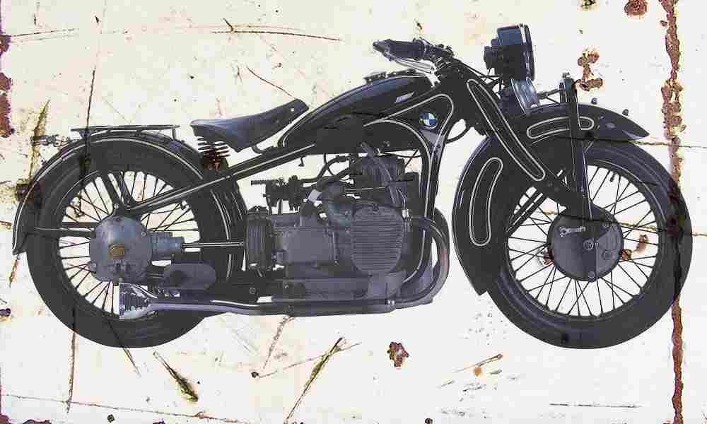 BMW R11 1929 Aged Vintage A4 Photo Print