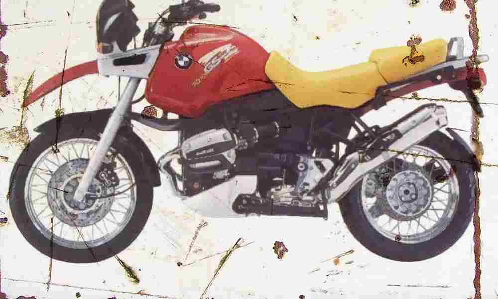 BMW R1100GS 1994 Aged Vintage A4 Photo Print