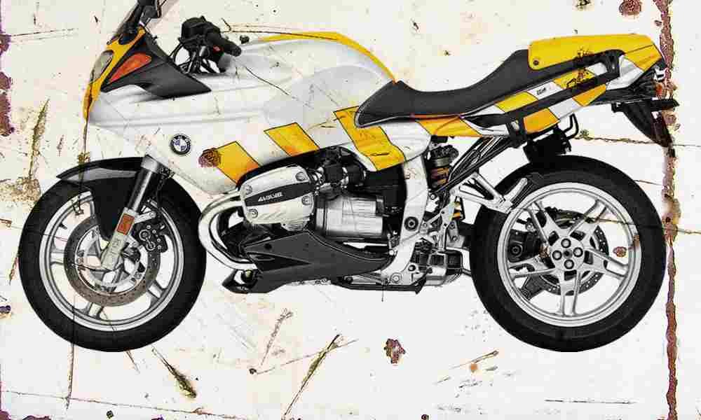 BMW R1100S 2001 Aged Vintage A4 Photo Print