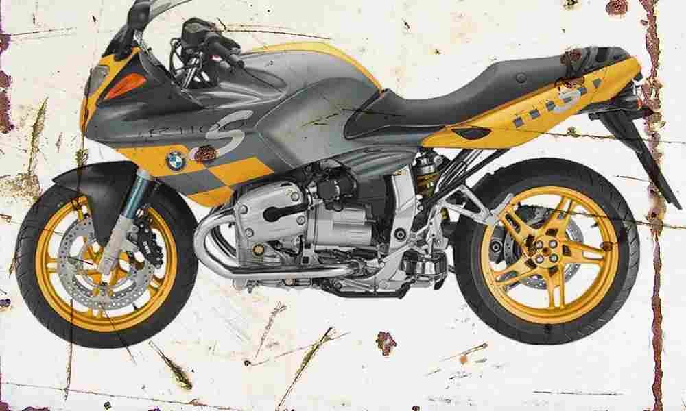 BMW R1100S 2003 Aged Vintage A4 Photo Print