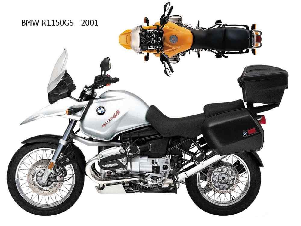 BMW R1150GS 2001 motorbike A4 Photo Print