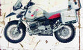 BMW R1150GS Adventure 2002 Aged Vintage A4 Photo Print