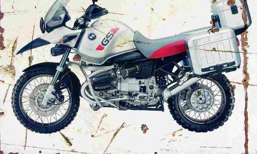 BMW R1150GS Adventure 2002 Aged Vintage A4 Photo Print