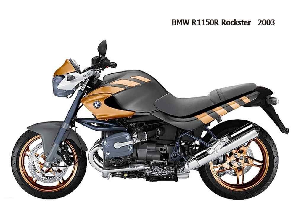 BMW R1150R Rockster 2003 motorbike A4 Photo Print