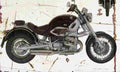 BMW R1200C 1997 Aged Vintage A4 Photo Print