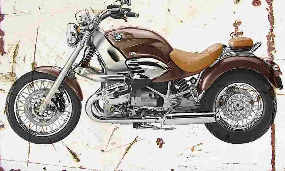 BMW R1200C Classic 2003 Aged Vintage A4 Photo Print