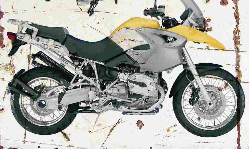 BMW R1200GS 2004 Aged Vintage A4 Photo Print