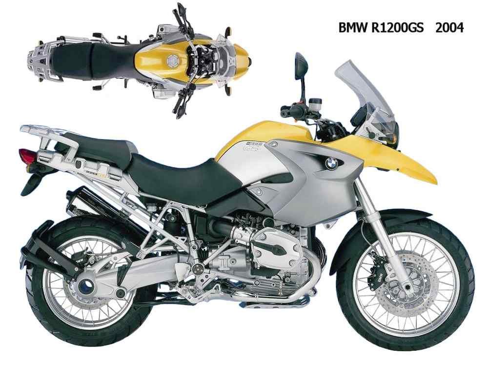 BMW R1200GS 2004 motorbike A4 Photo Print