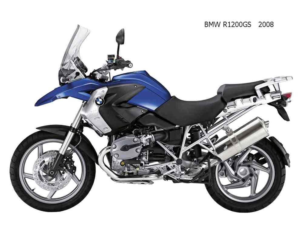 BMW R1200GS 2008 motorbike A4 Photo Print