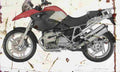 BMW R1200GS cw 2004 Aged Vintage A4 Photo Print