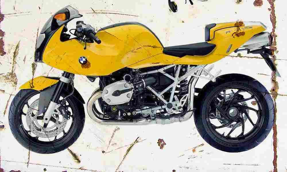 BMW R1200S 2006 Aged Vintage A4 Photo Print