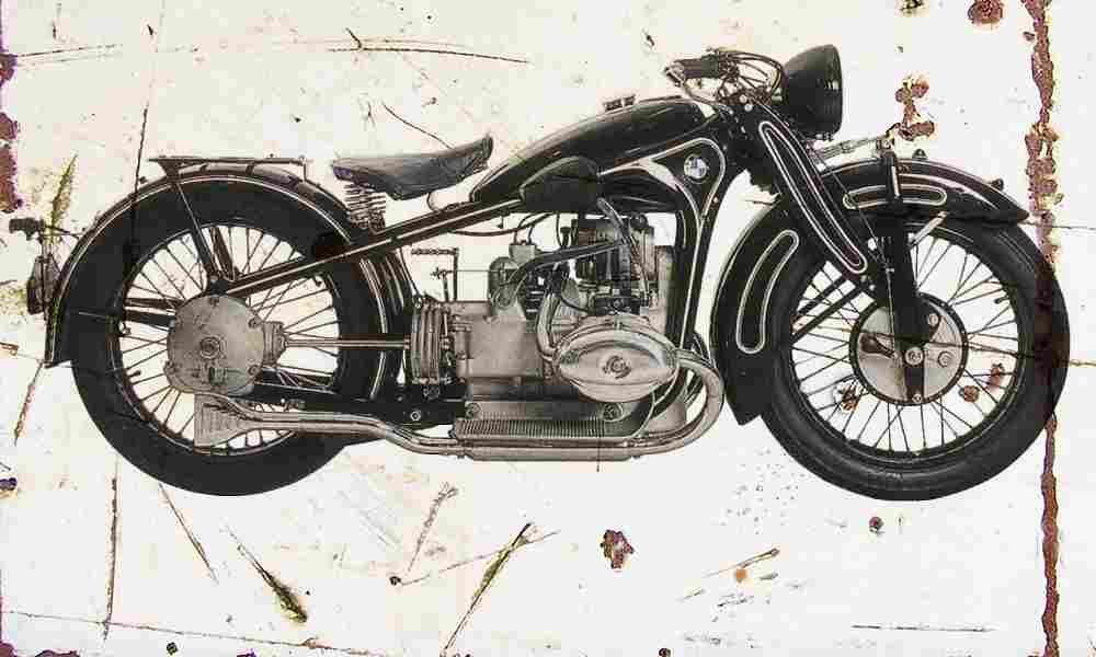 BMW R16 1930 Aged Vintage A4 Photo Print
