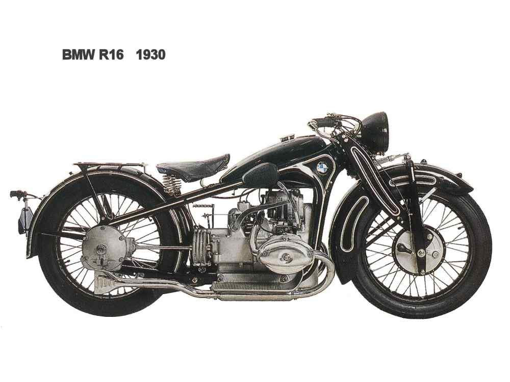 BMW R16 1930 motorbike A4 Photo Print