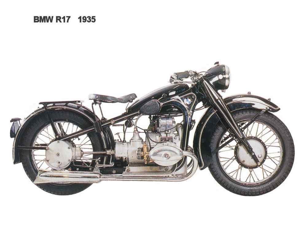 BMW R17 1935 motorbike A4 Photo Print
