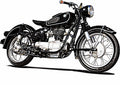 BMW R27 motorbike A4 Photo Print