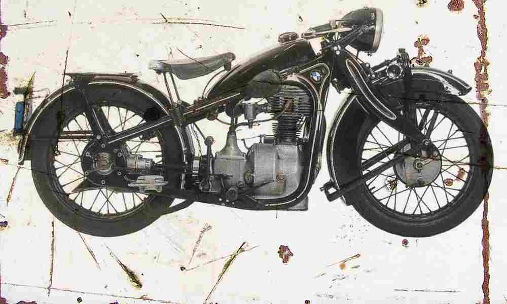 BMW R3 1936 Aged Vintage A4 Photo Print