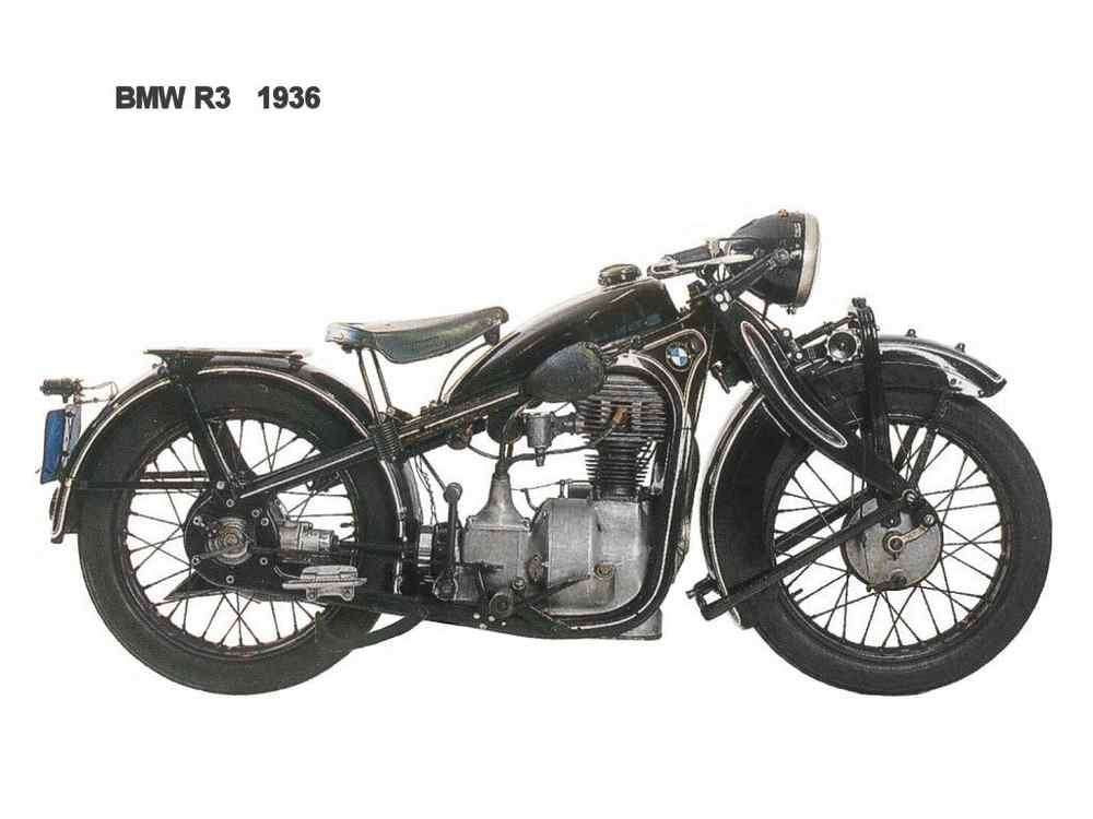 BMW R3 1936 motorbike A4 Photo Print