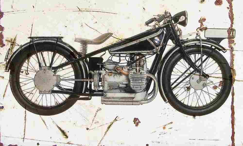 BMW R42 1926 Aged Vintage A4 Photo Print