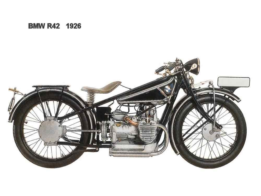 BMW R42 1926 motorbike A4 Photo Print