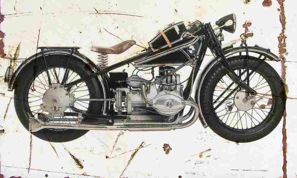 BMW R47 1927 Aged Vintage A4 Photo Print
