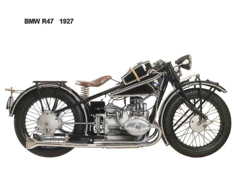 BMW R47 1927 motorbike A4 Photo Print