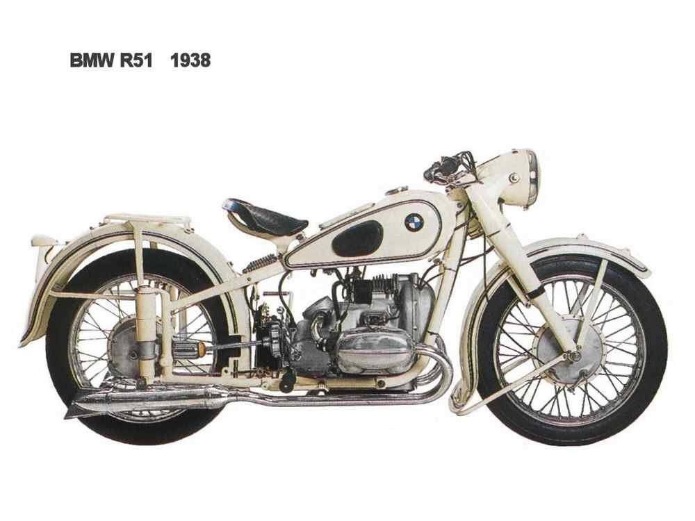 BMW R51 1938 motorbike A4 Photo Print