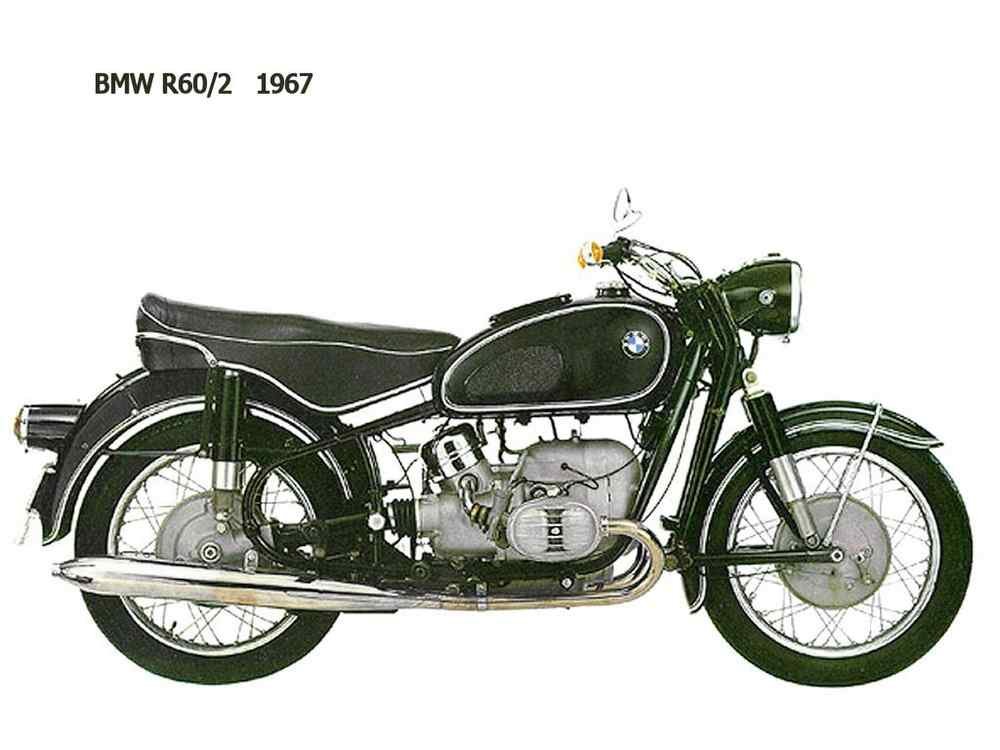 BMW R60 2 1967 motorbike A4 Photo Print