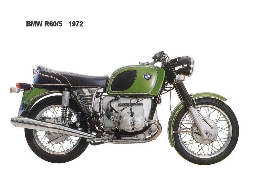 BMW R60 5 1972 motorbike A4 Photo Print