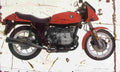 BMW R65LS 1981 Aged Vintage A4 Photo Print