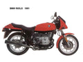 BMW R65LS 1981 motorbike A4 Photo Print