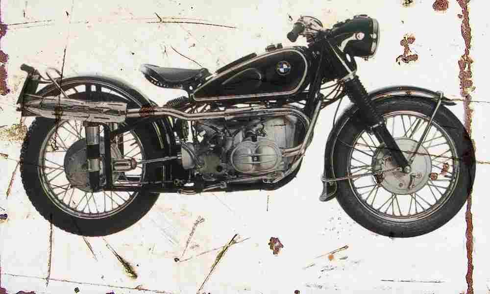 BMW R68 SDT Special 1953 Aged Vintage A4 Photo Print