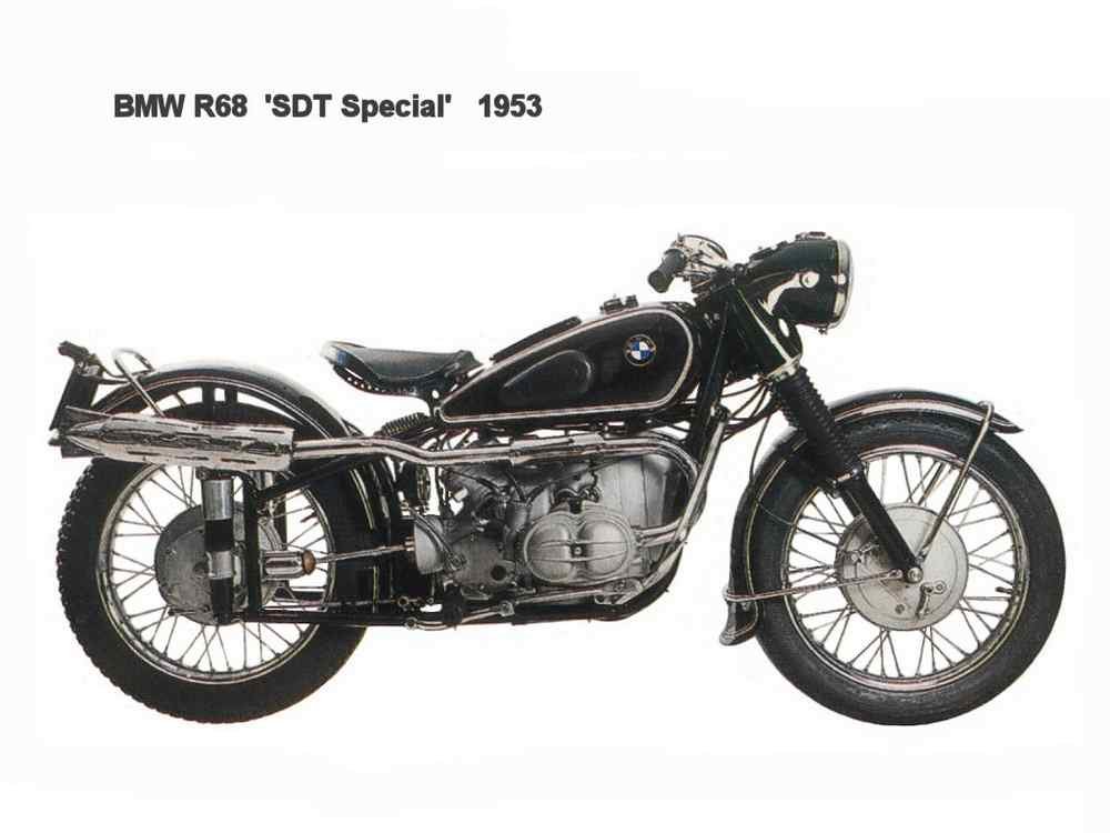 BMW R68 SDT Special 1953 motorbike A4 Photo Print