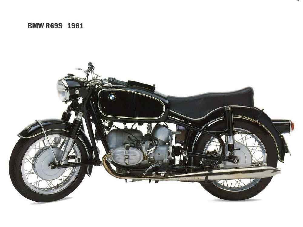 BMW R69S 1961 motorbike A4 Photo Print
