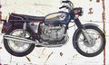 BMW R75 5 1972 Aged Vintage A4 Photo Print