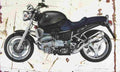 BMW R850R 1998 Aged Vintage A4 Photo Print