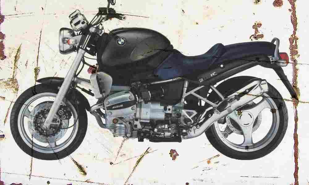 BMW R850R 1998 Aged Vintage A4 Photo Print