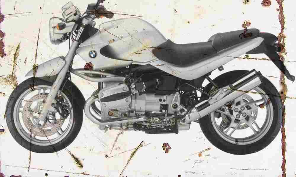 BMW R850R 2003 Aged Vintage A4 Photo Print